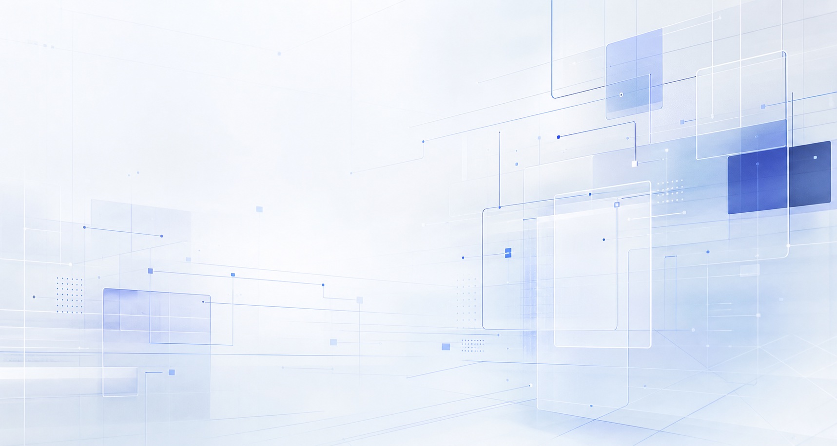 Abstract blue and indigo software architecture visual